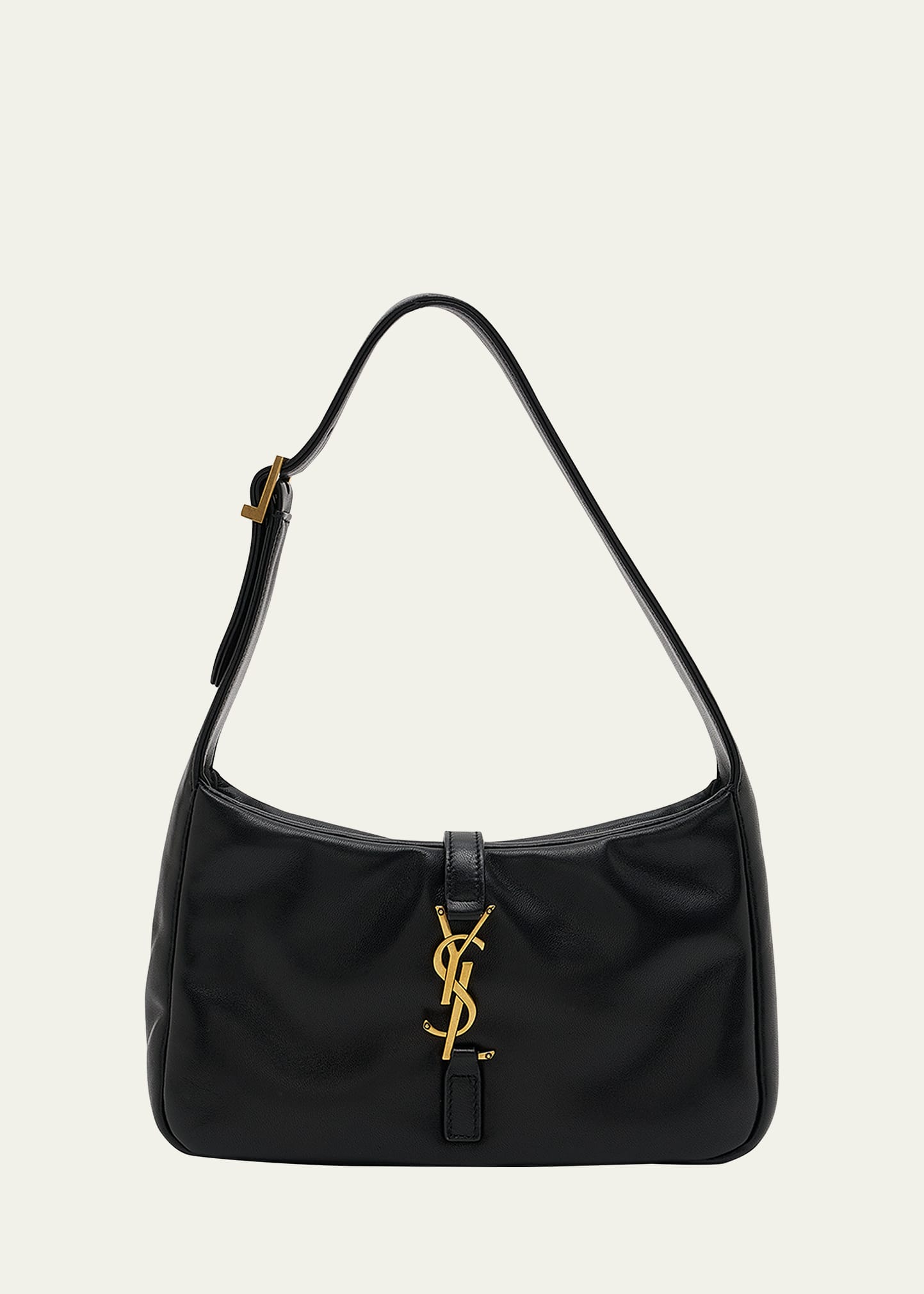 Saint Laurent Le 5 A 7 YSL Shoulder Bag in Padded Smooth Leather