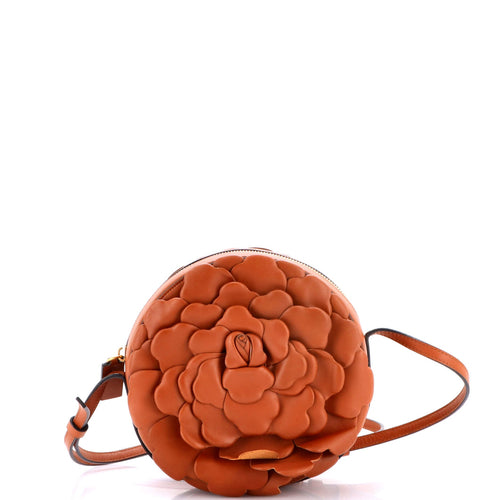 VALENTINO GARAVANI Atelier 03 Rose Edition Round Crossbody Bag Leather
