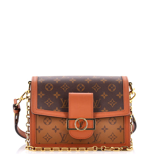 Dauphine Shoulder Bag Reverse Monogram Canvas MM