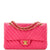 CHANEL Klassische Double Flap Bag Chevron Kalbsleder Medium