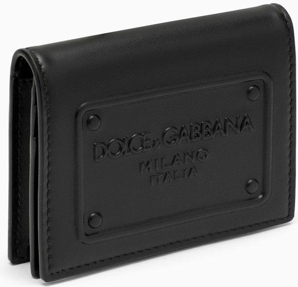 Dolce & Gabbana Men's Leather Wallet With Logo in Black | BP1643AG218