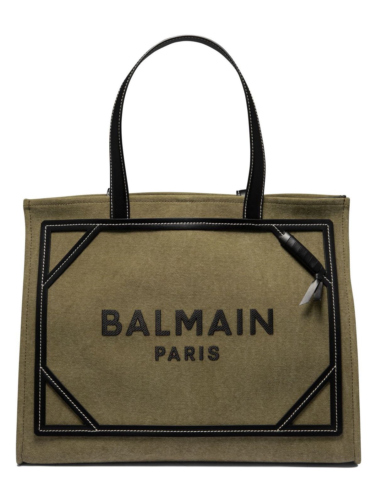 Balmain Women's B Army Tote Bag in Green | DN1FF810TDVYUBK