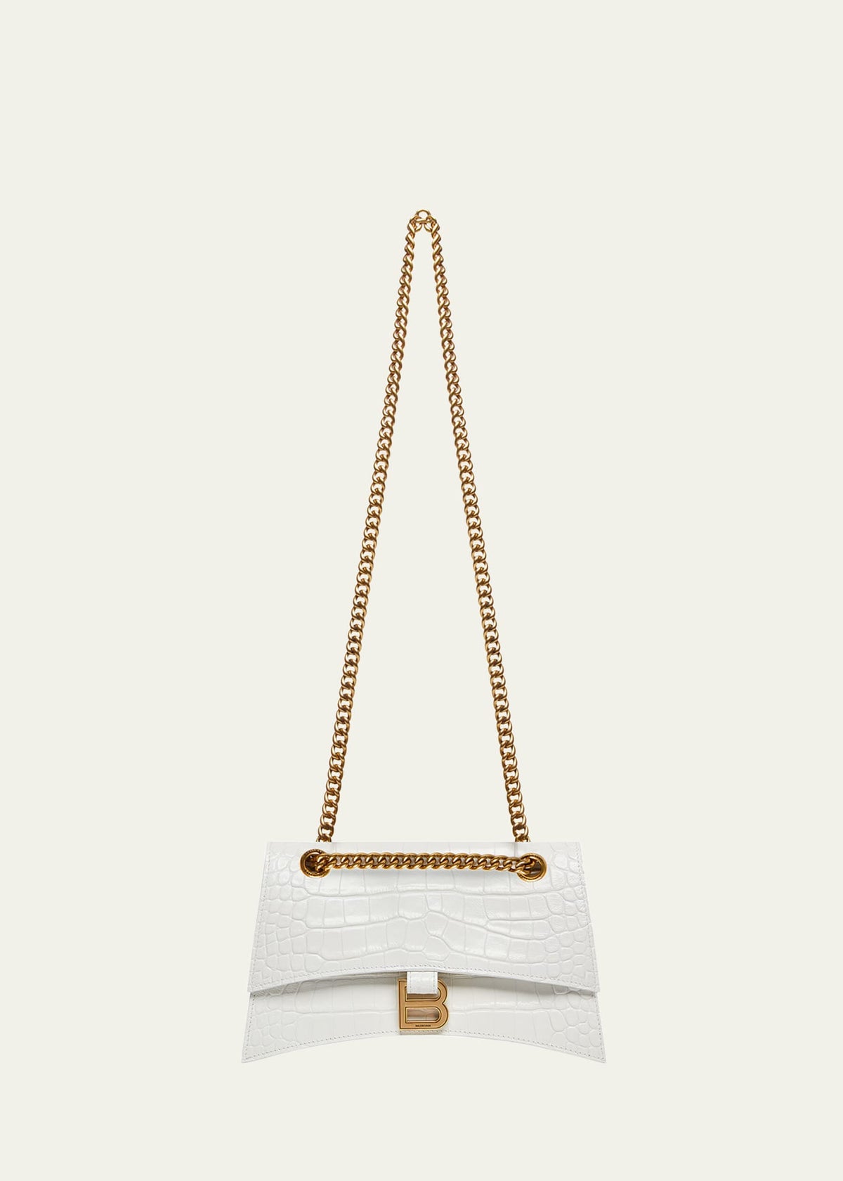 Boss Crush Croc-Embossed Small Shoulder Bag