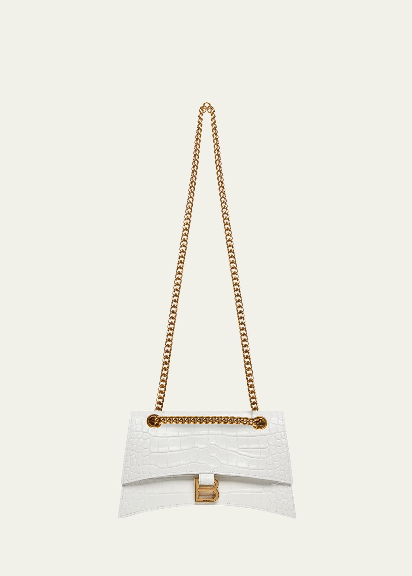 Boss Crush Croc-Embossed Small Shoulder Bag