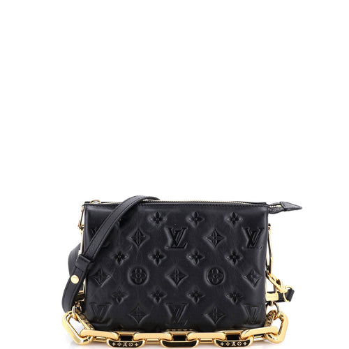 Coussin Bag Monogram Embossed Lambskin BB