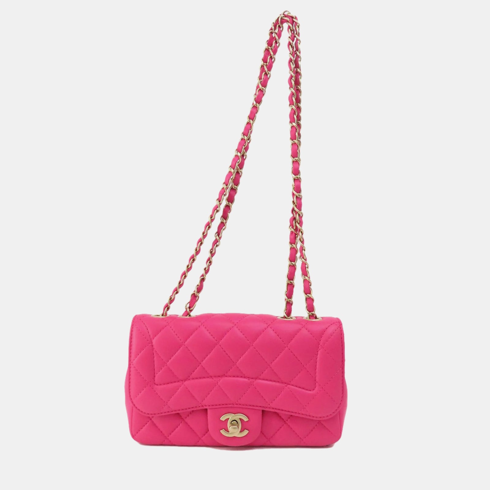 Chanel Mini sac à bandoulière Mademoiselle Chic en cuir rose