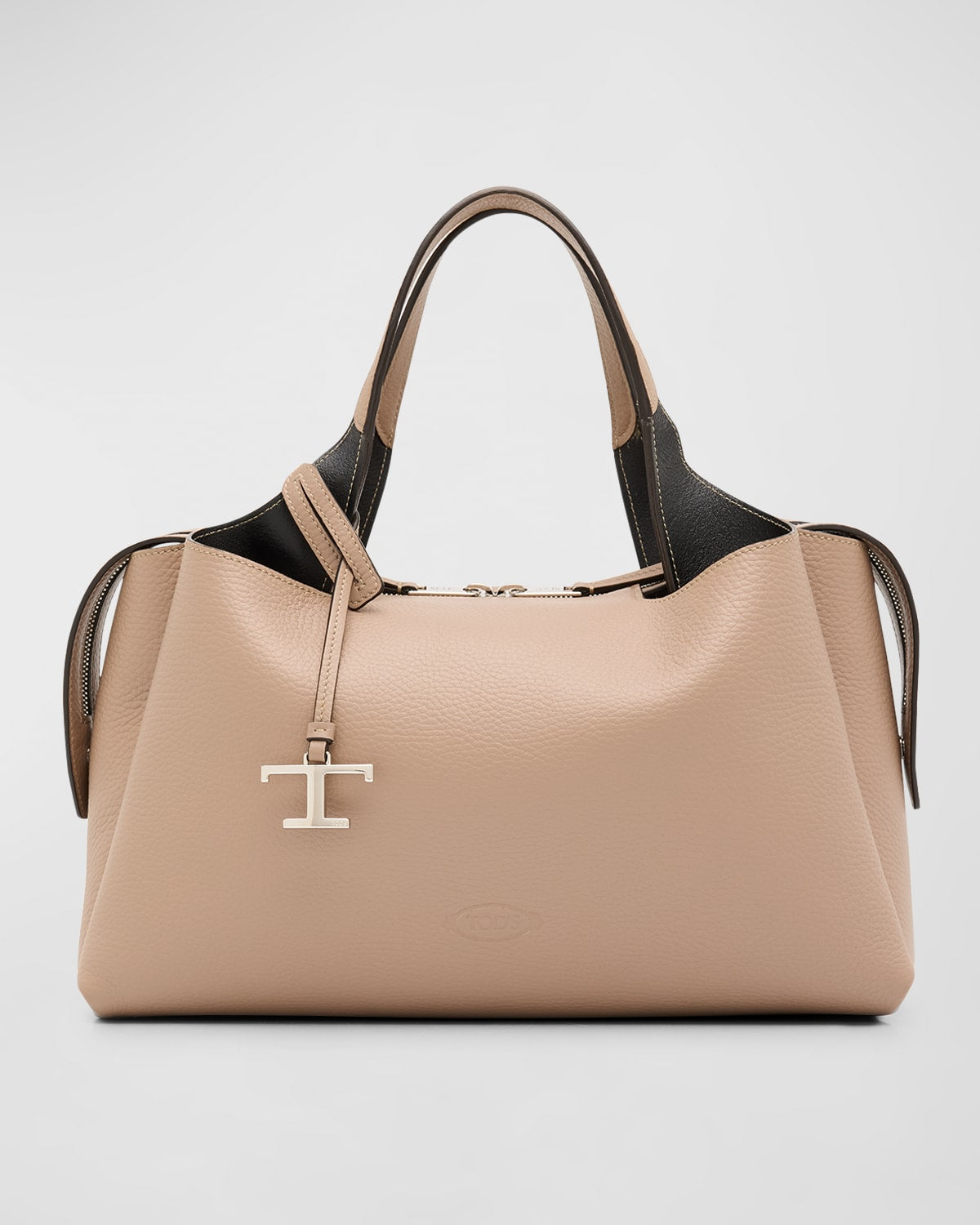 Tod's Medium Apa Bauletto Leather Top Handle Bag