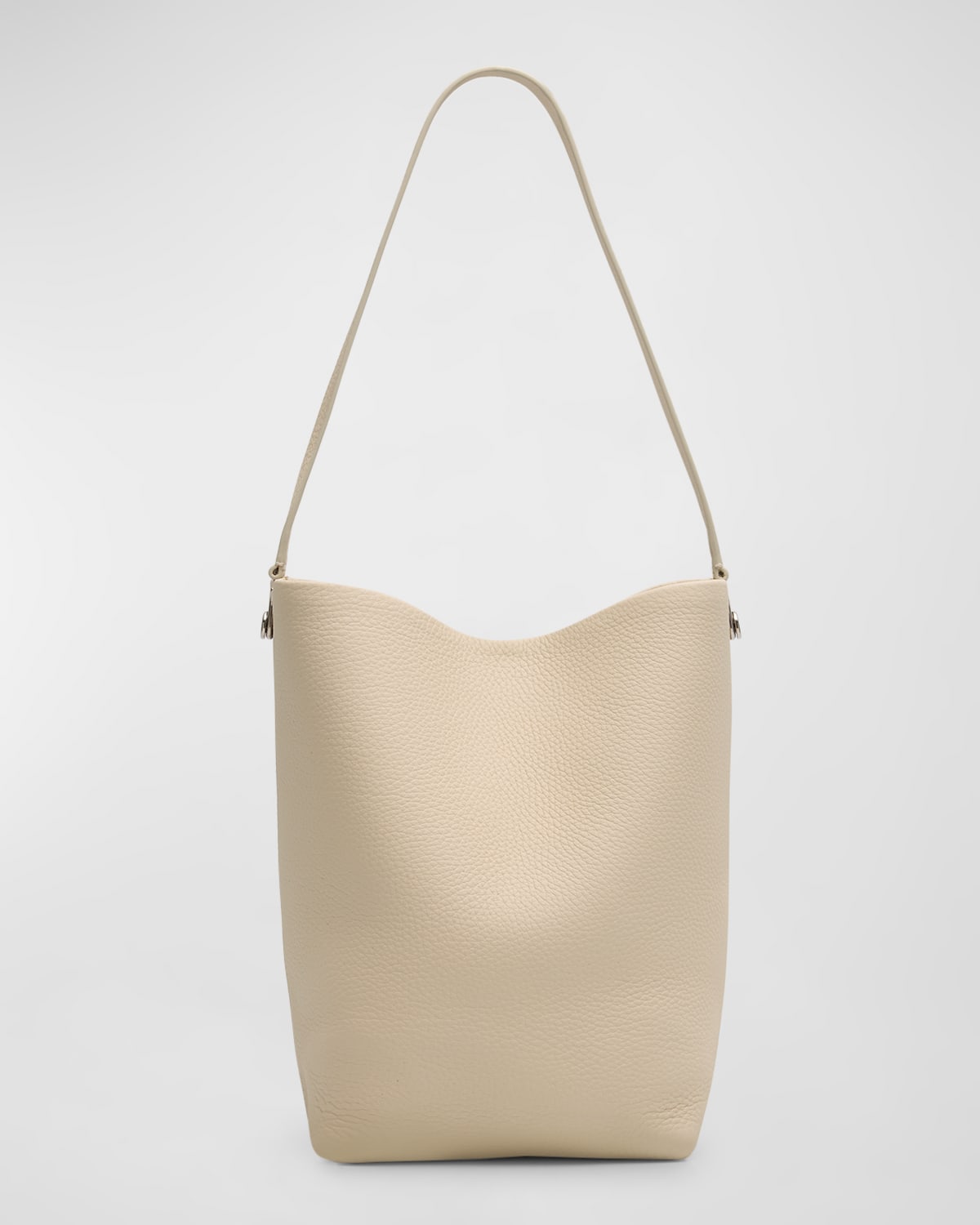 The Row Hook Medium North-South Tote Bag in Grained Calfskin