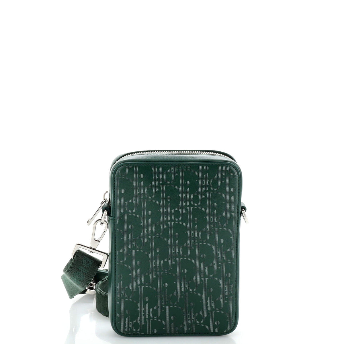 Christian Dior World Tour Zip Messenger Pouch Oblique Galaxy Leather