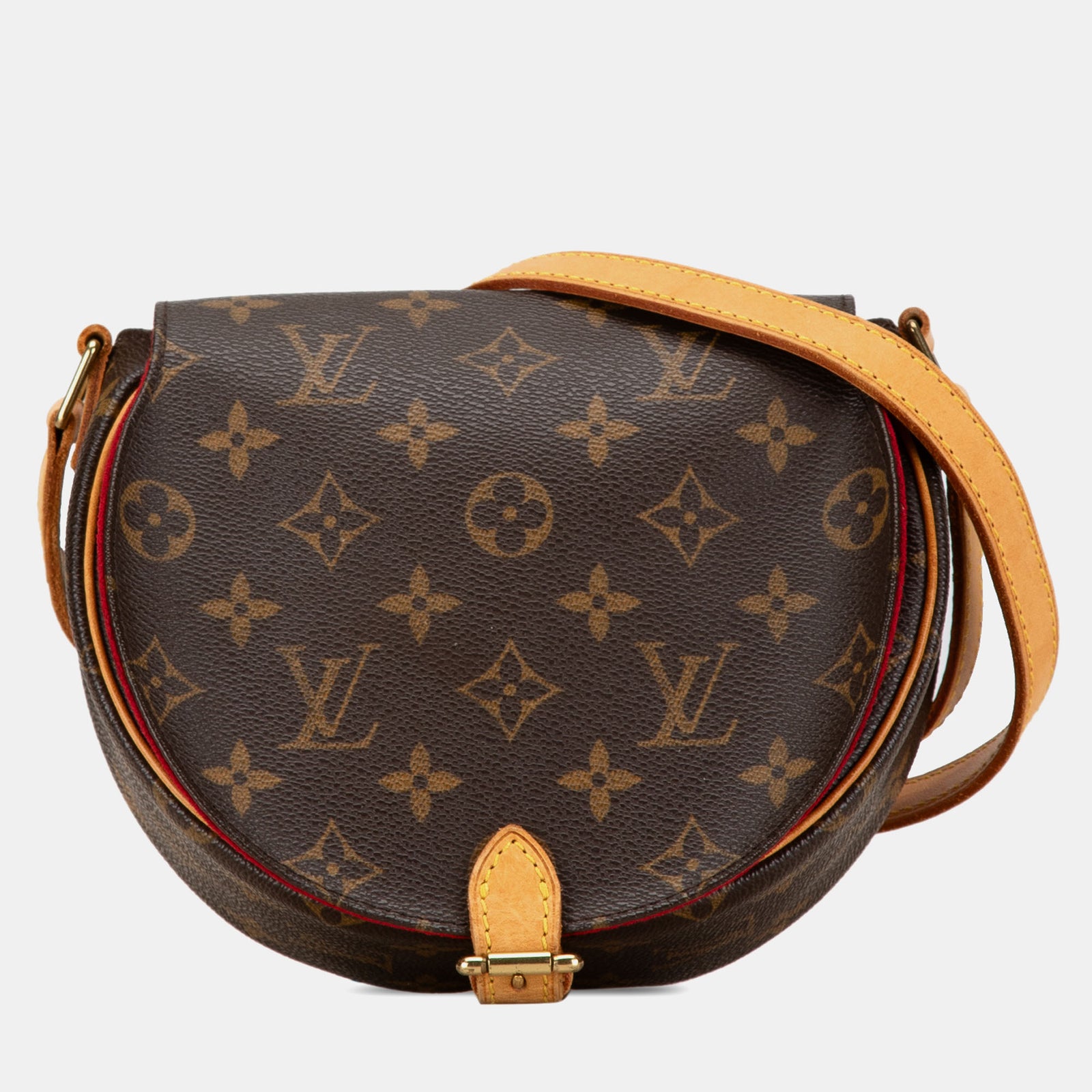 Louis Vuitton Sac à bandoulière en toile monogrammée marron Sac Tambourine