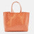 Orange Goyardine Coated Canvas and Leather Saint Louis PM Tote