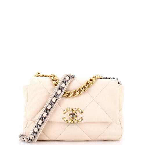 CHANEL 19 Flap Bag Quilted Leather Medium