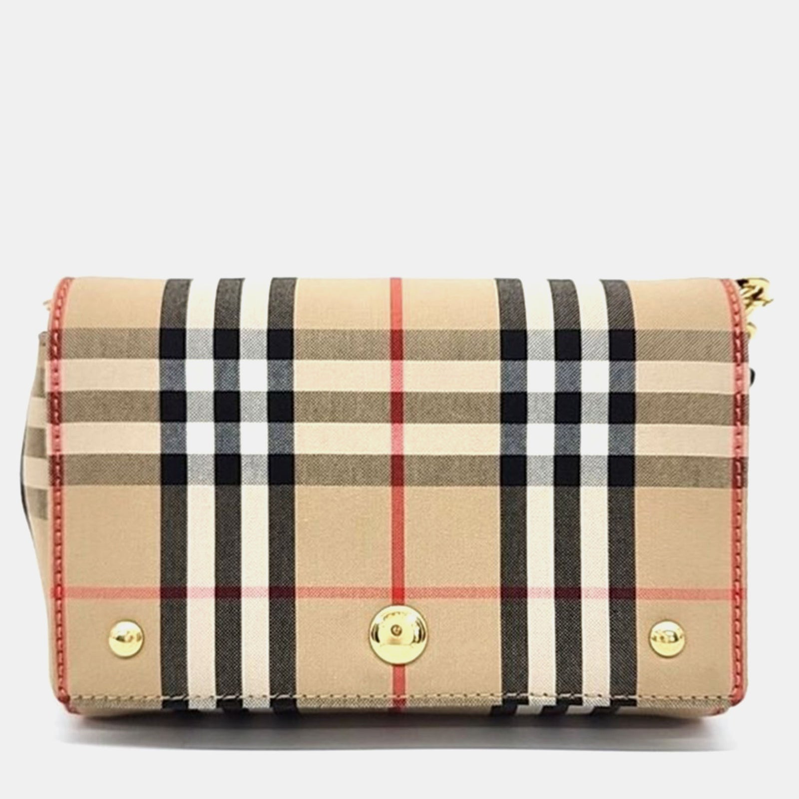 Burberry Multicolour Canvas Check Hackberry Crossbody Bag