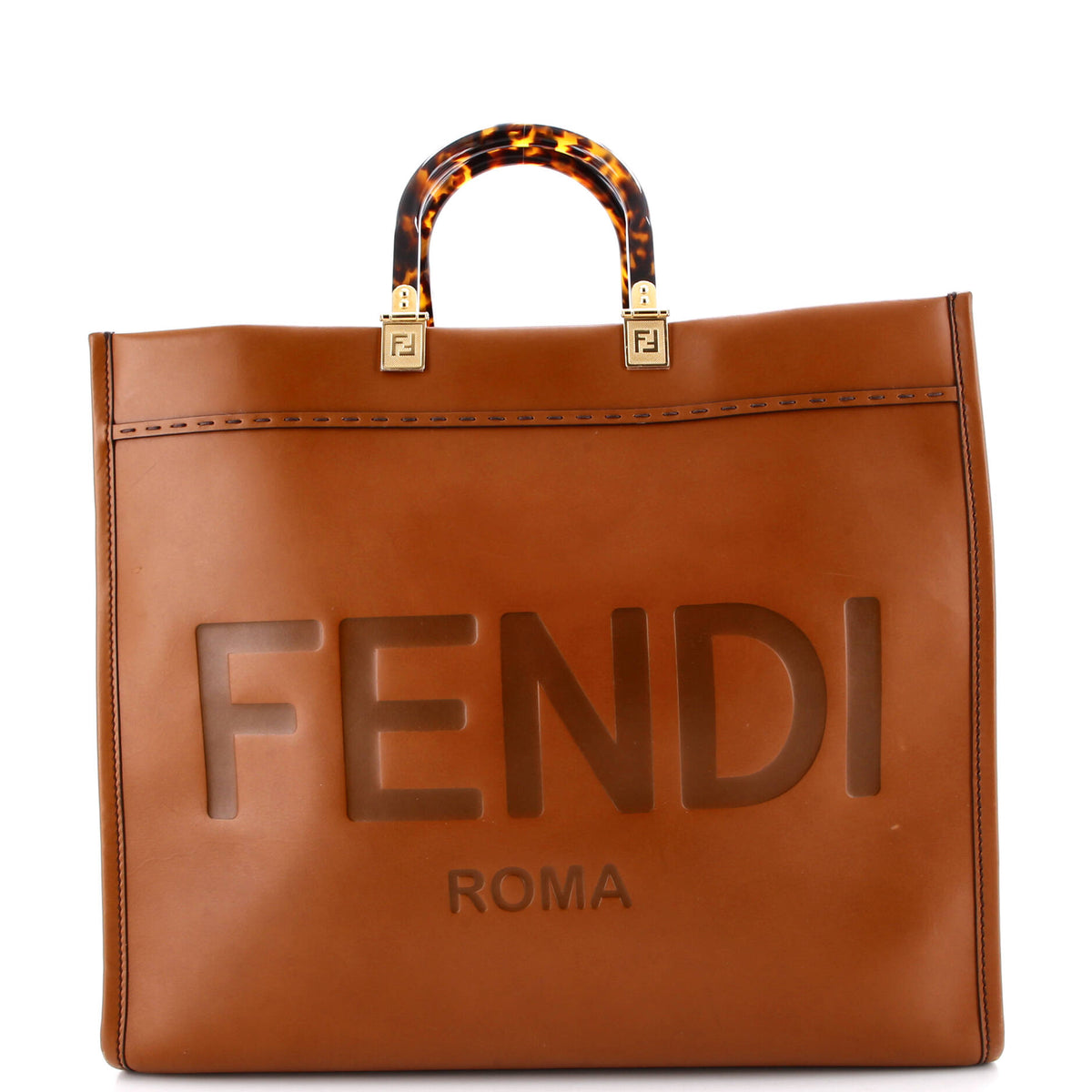 Fendi FENDI Sunshine Shopper Tote Leather Large