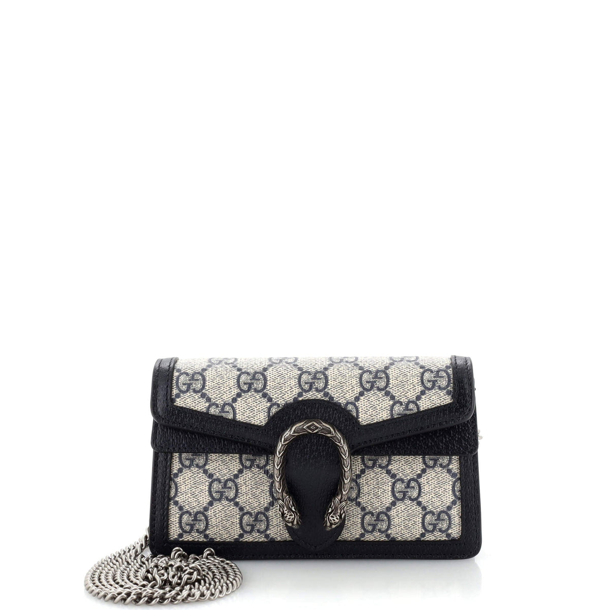 Gucci GUCCI Dionysus Bag GG Coated Canvas with Leather Mini