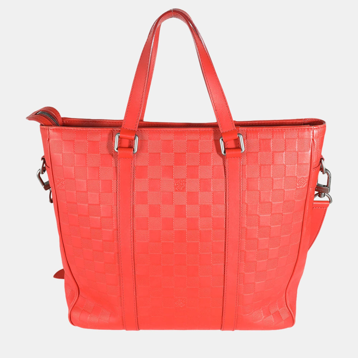 Louis Vuitton Red Damier Infini Tadao Bag