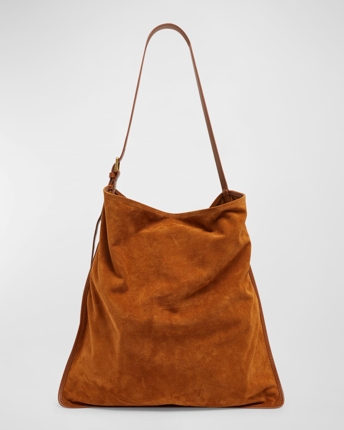 Dries Van Noten Scarf Suede Shoulder Bag