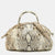 Beige Python Pop Bamboo Satchel