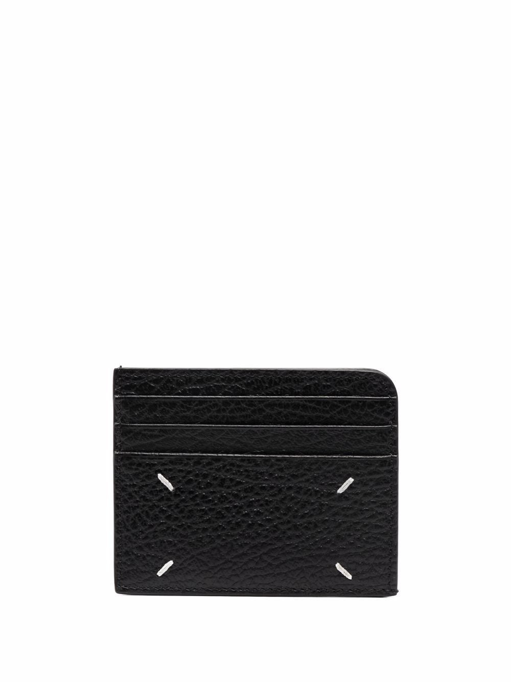 Maison Margiela Women's Four Stitch Logo Cardholder in Black | Size UNICA | SA3VX0007P4455