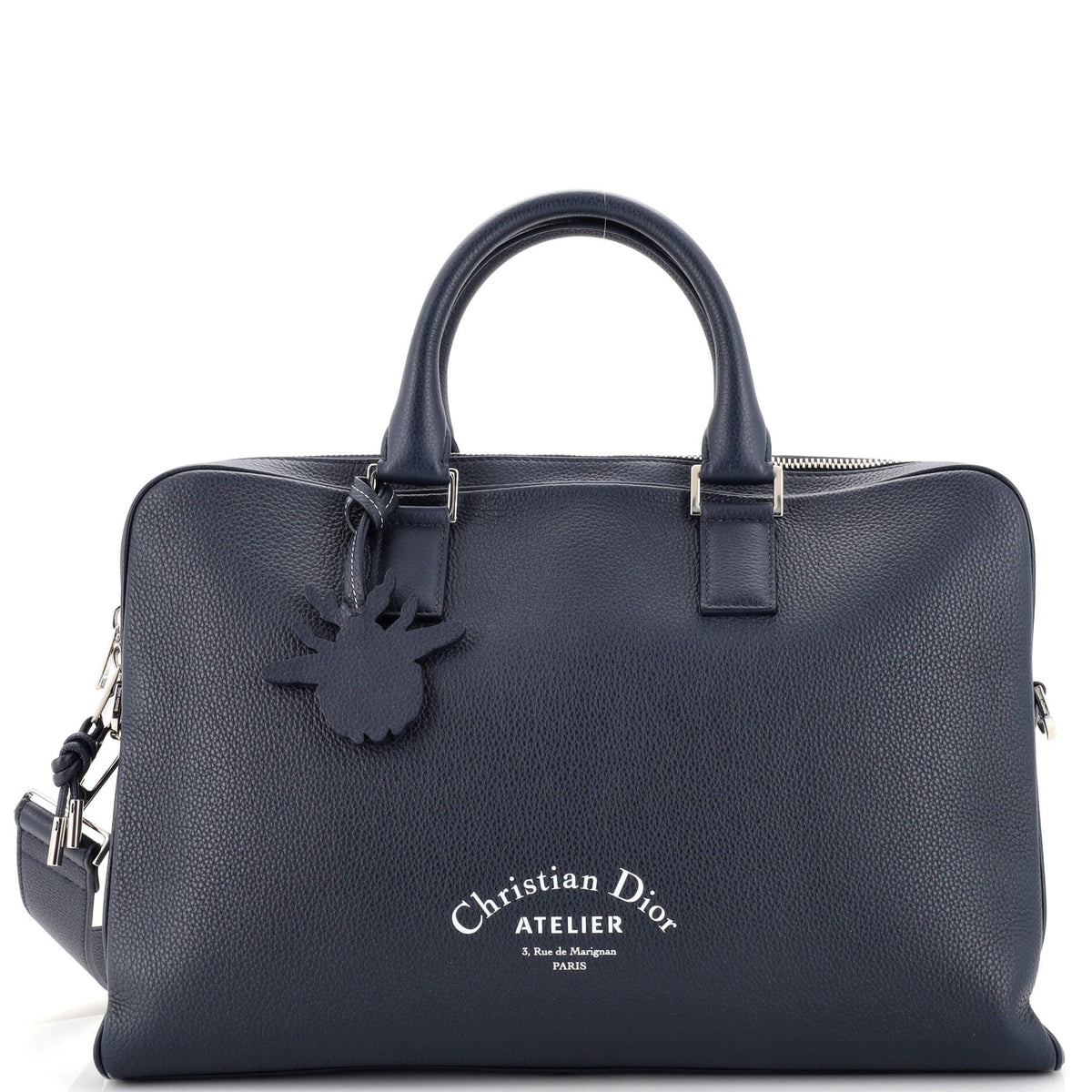 Christian Dior Convertible Briefcase Leather