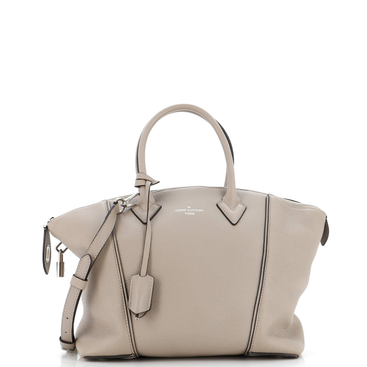 Louis Vuitton Soft Lockit Handbag Leather PM