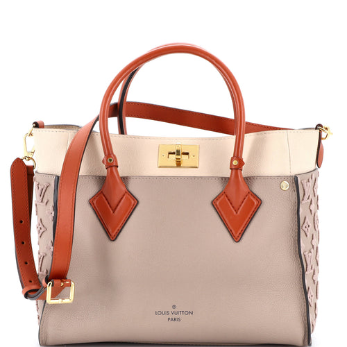 On My Side Tote Monogram Tuffetage Leather MM