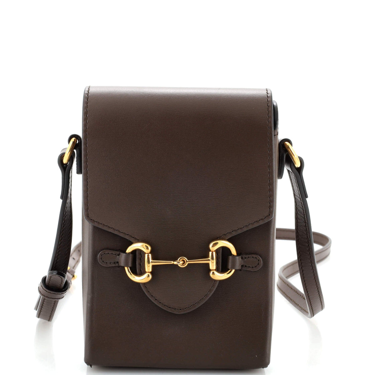 Gucci GUCCI Horsebit 1955 Crossbody Bag Leather Mini