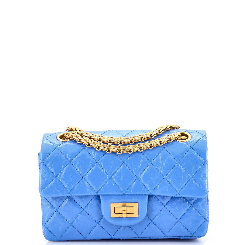 CHANEL Reissue 2.55 Flap Bag Quilted Aged Calfskin Mini