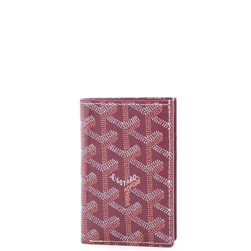 GOYARD Vertical Bifold Wallet Coated Canvas Medium