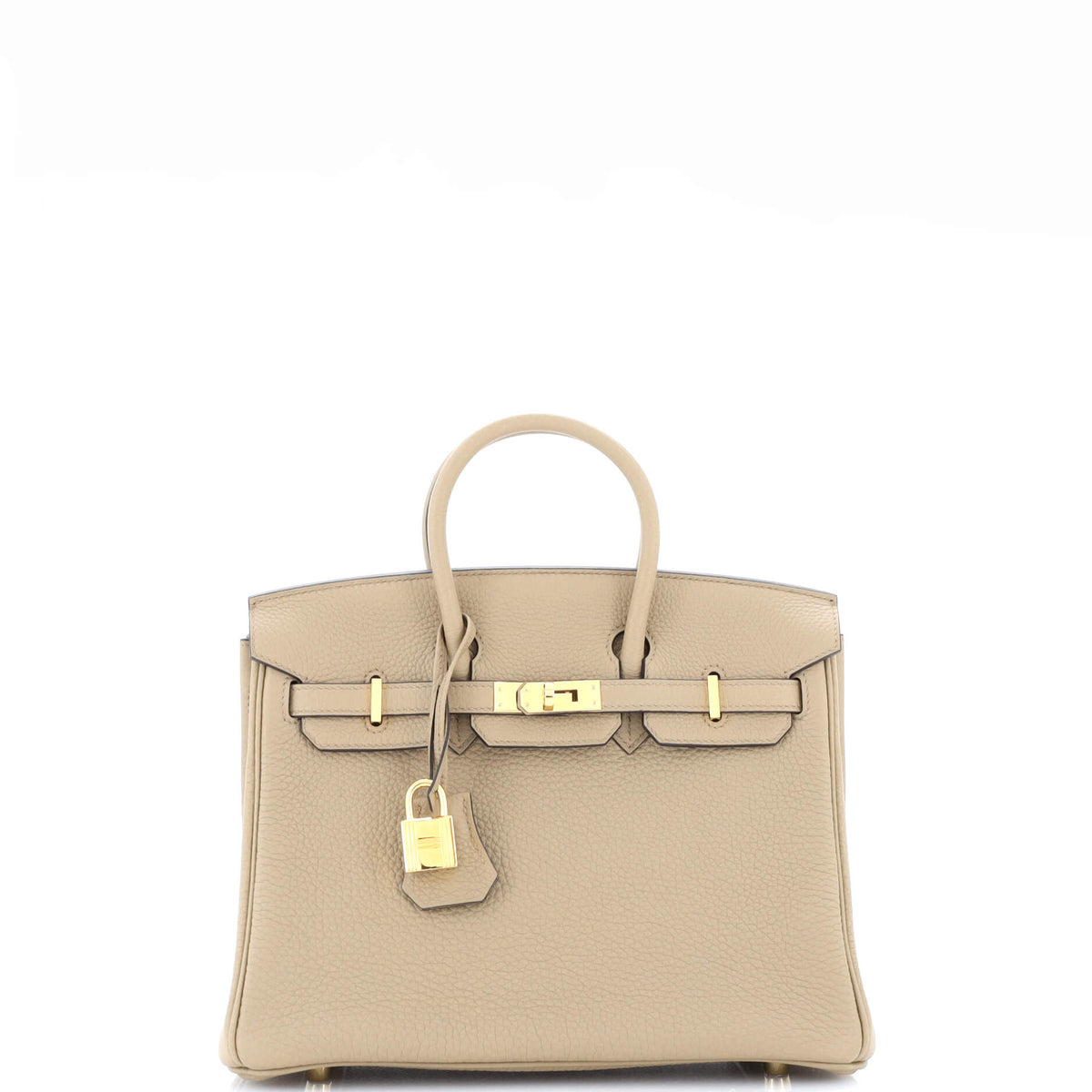 Hermès Birkin Handbag Light Togo with Gold Hardware 25