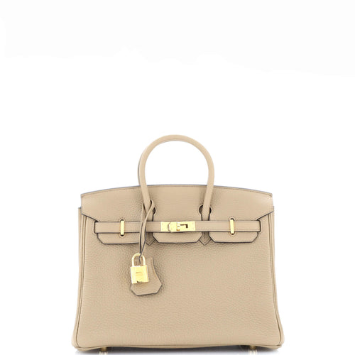 Birkin Handbag Light Togo with Gold Hardware 25