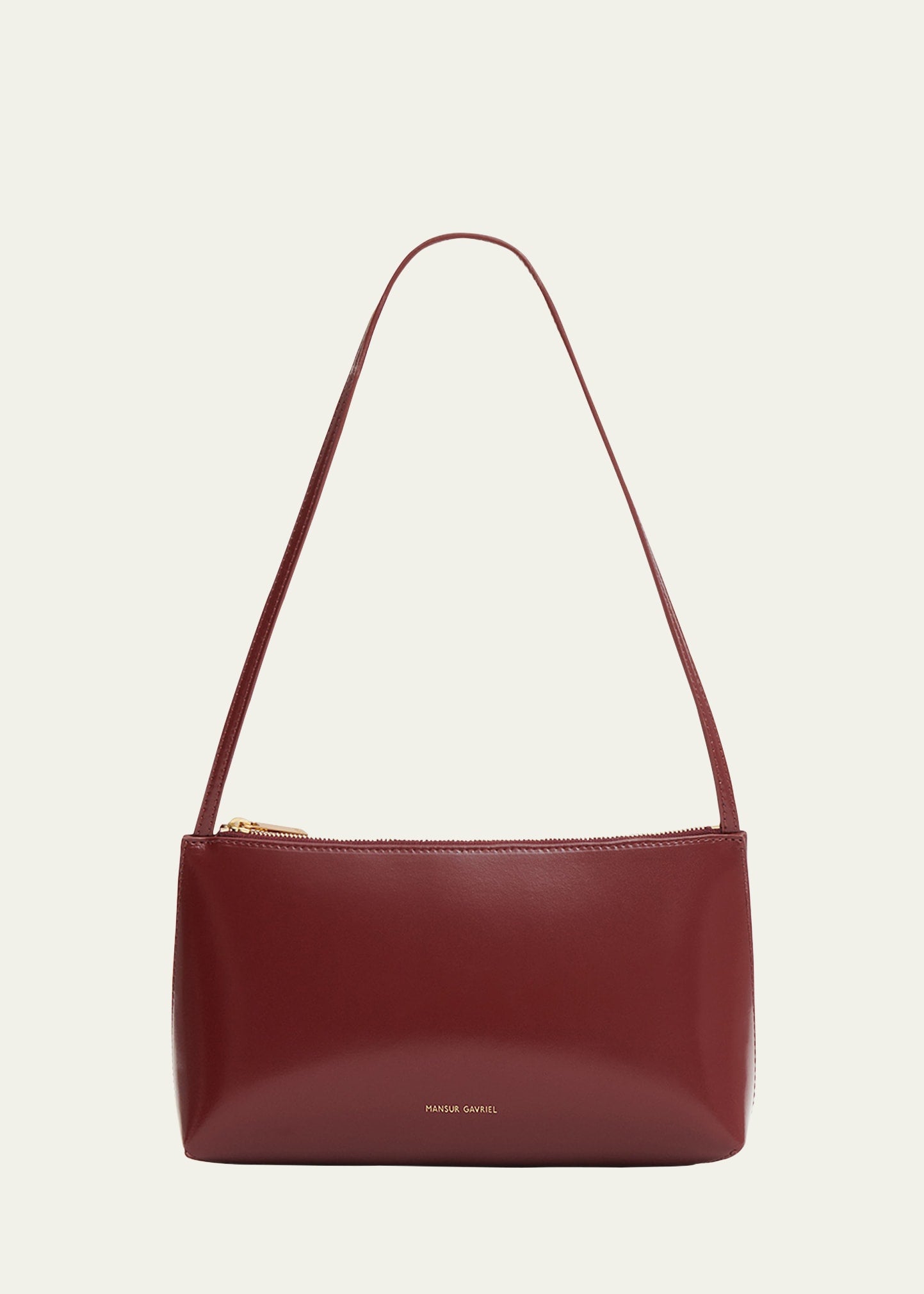 Mansur Gavriel Gaia Zip Leather Shoulder Bag