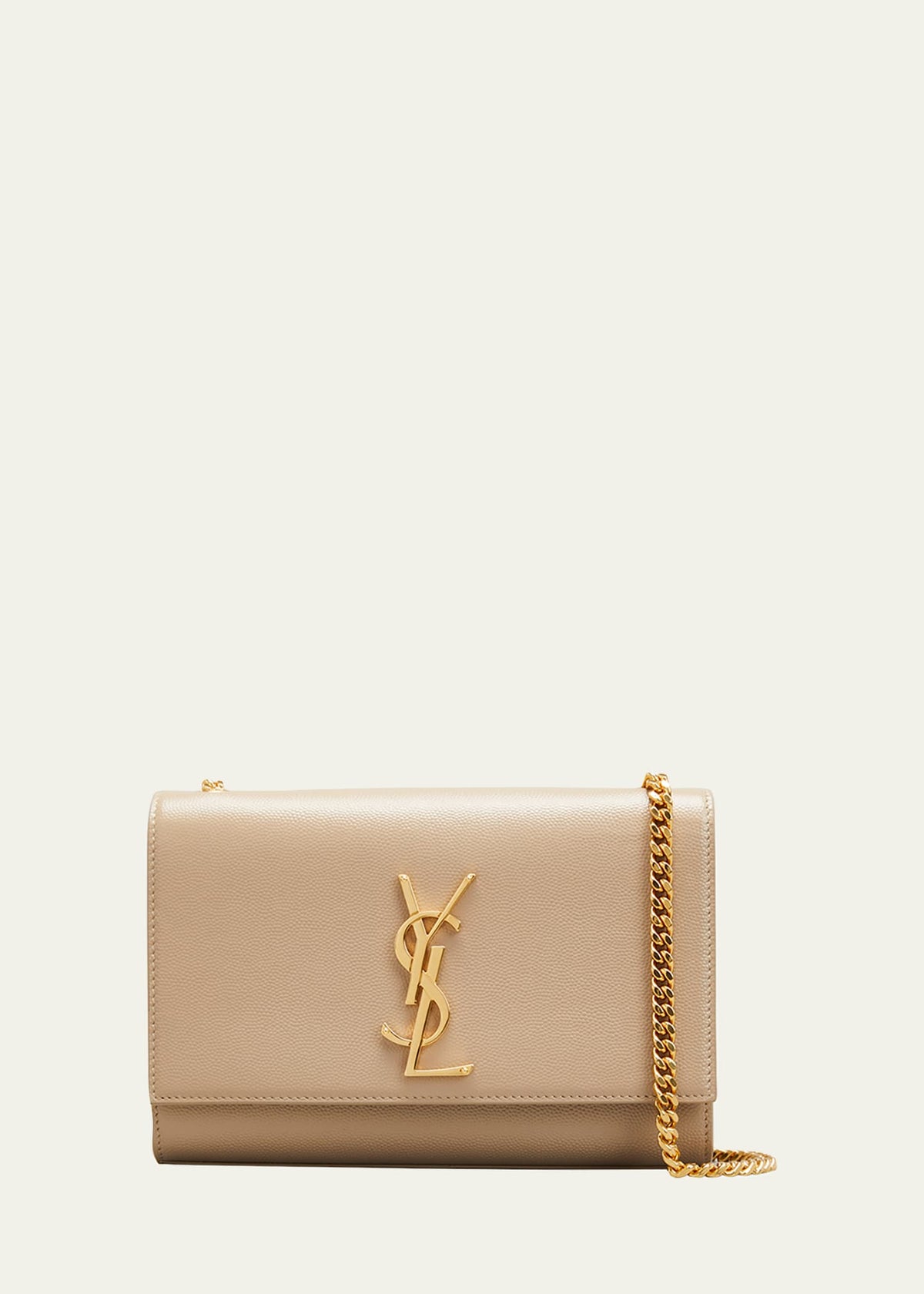 Saint Laurent Kate Small YSL Crossbody Bag in Grained Leather