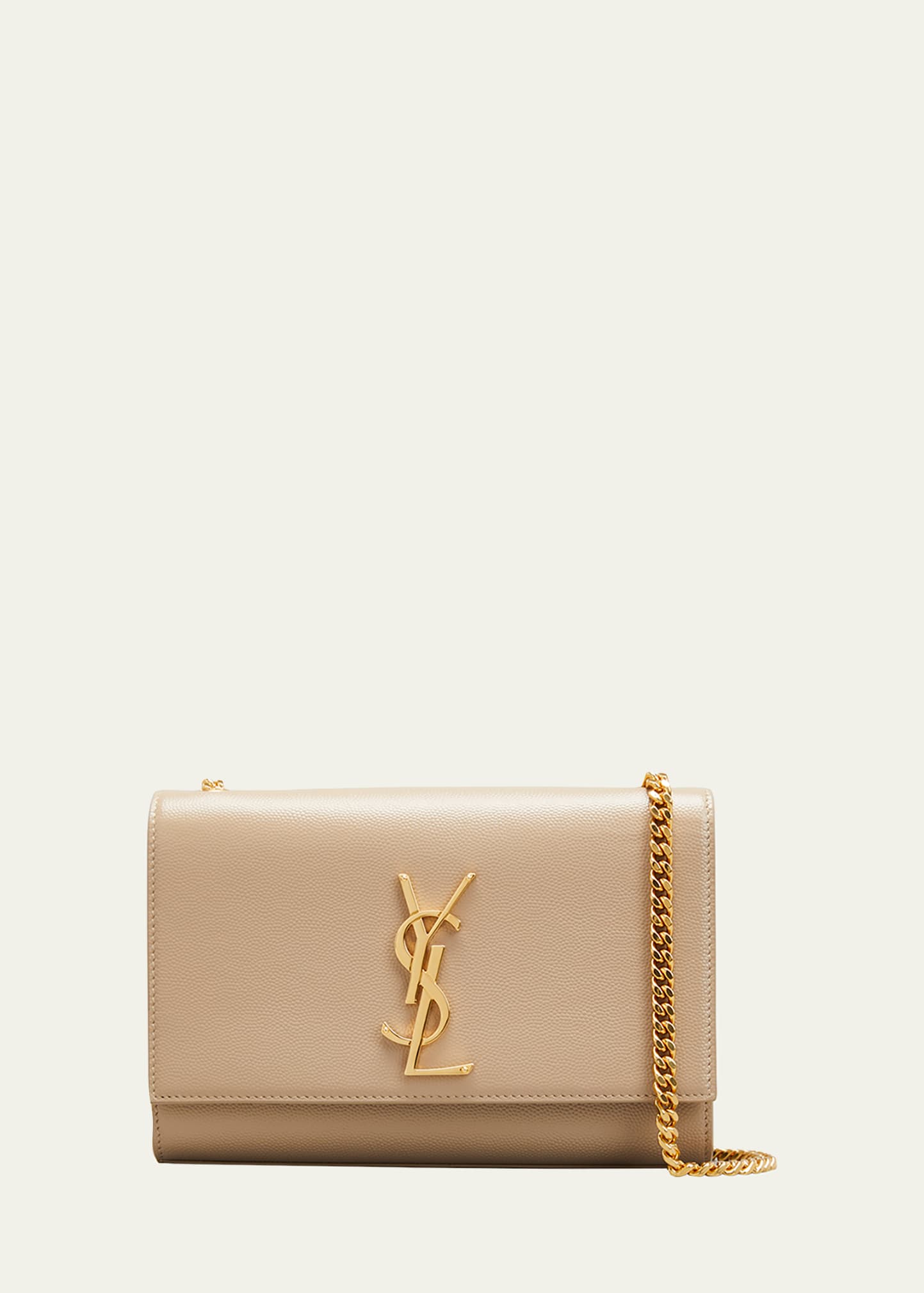 Saint Laurent Kate Small YSL Crossbody Bag in Grained Leather