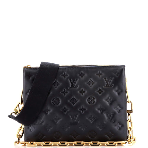 Coussin Bag Monogram Embossed Lambskin PM