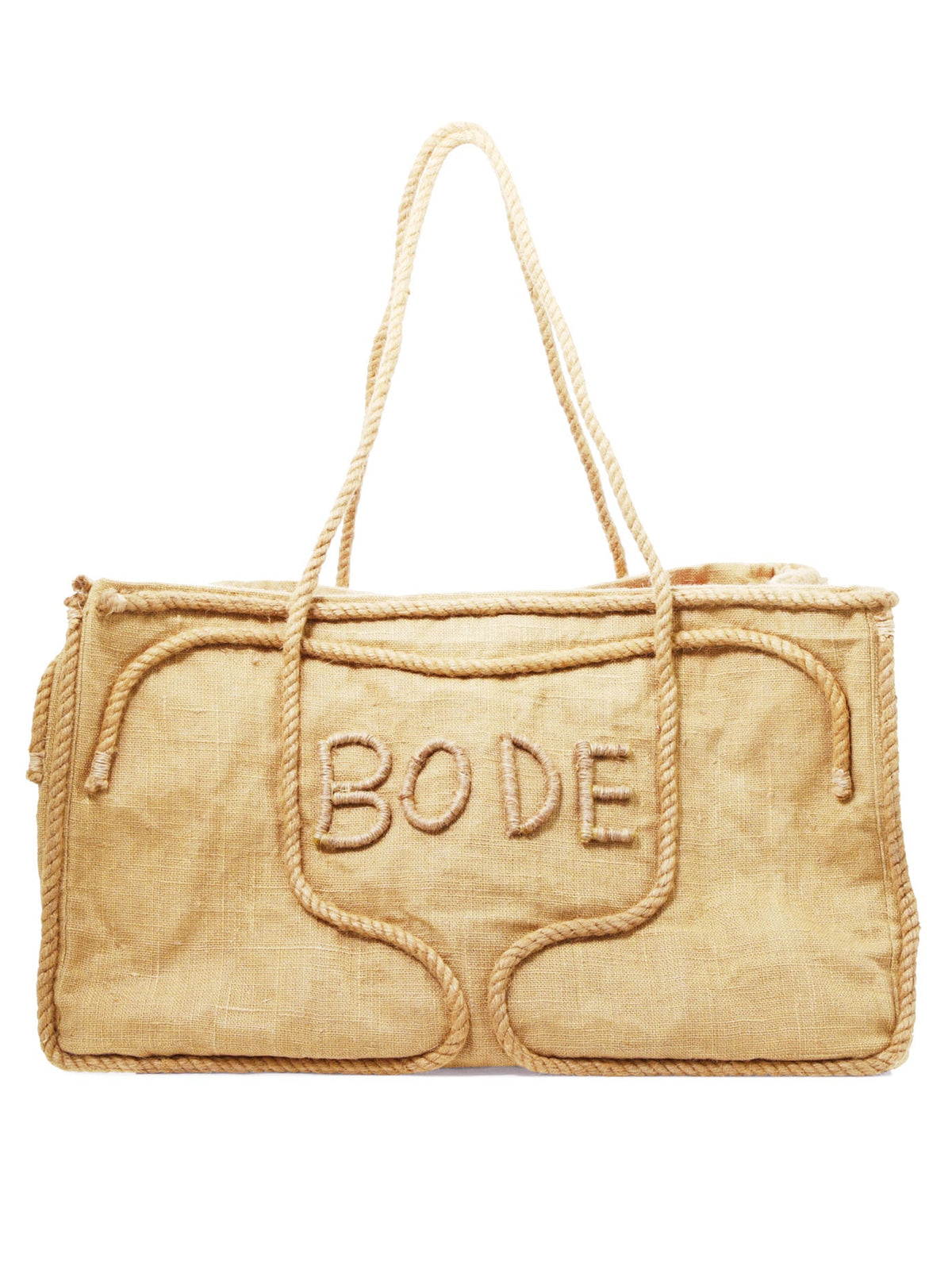 Bode Men's Rope Tote Bag in Beige | MRAC000019NAT