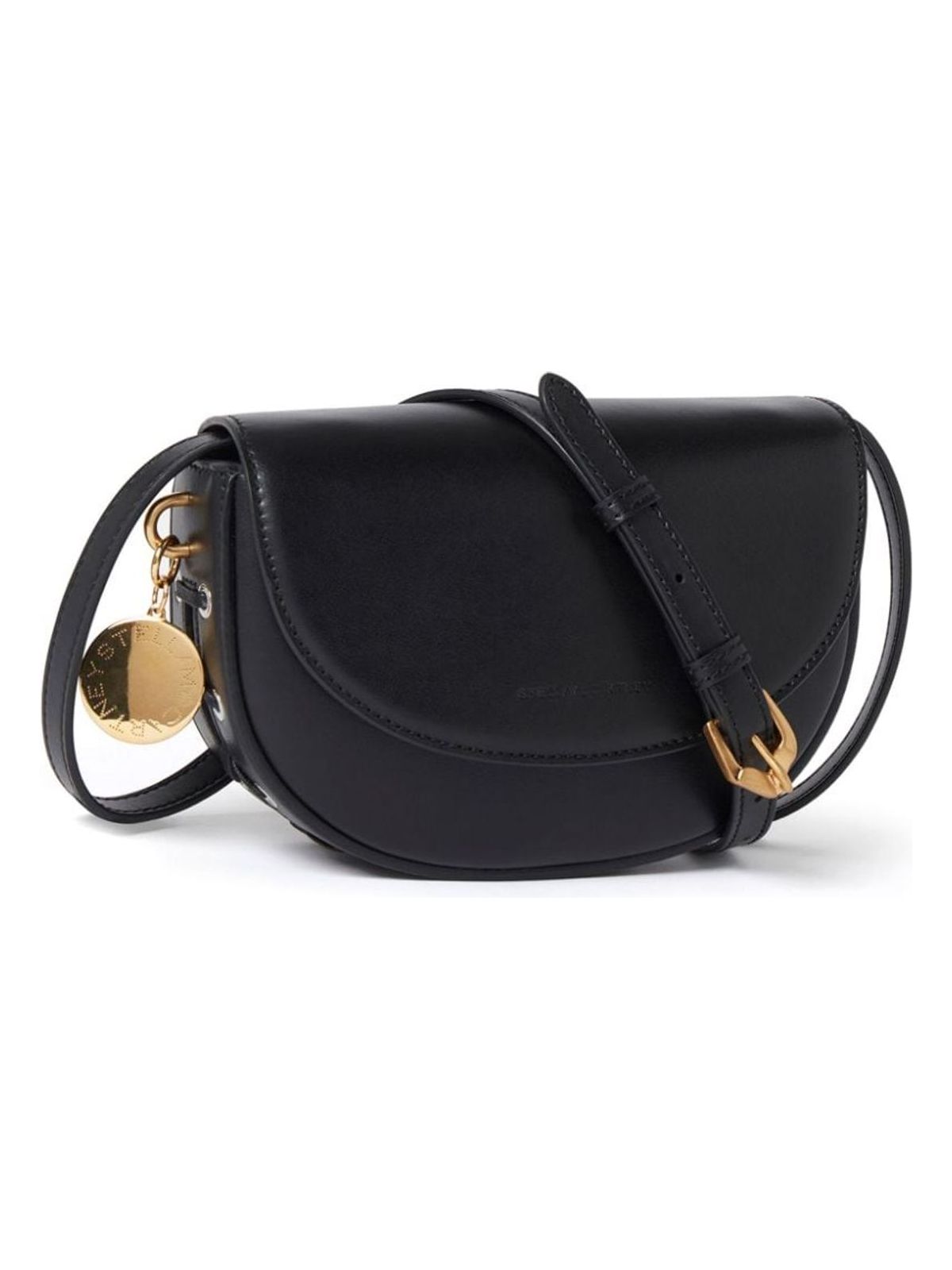 Stella Mccartney Women's Frayme Whipstitch Small Shoulder Bag in Black | Size UNI | 7B0092WP03801000