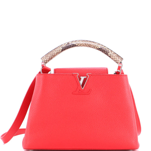 Capucines Bag Leather with Snakeskin BB
