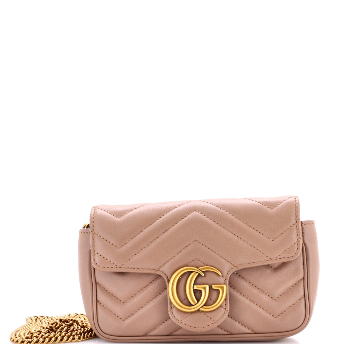 Gucci GUCCI GG Marmont Flap Bag Matelasse Leather Mini