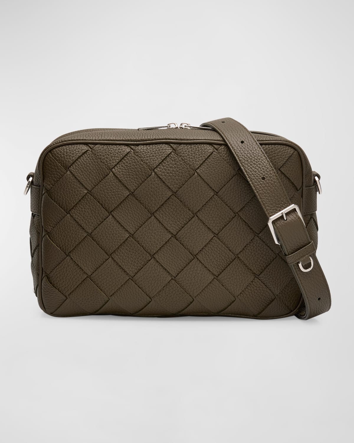 Bottega Veneta Men's Intrecciato Medium Crossbody Bag
