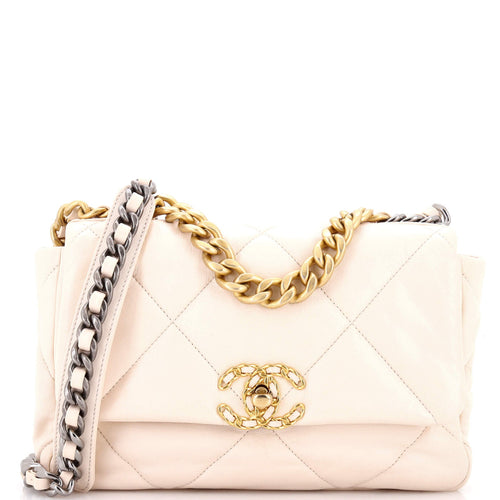 CHANEL 19 Flap Bag Quilted Leather Medium