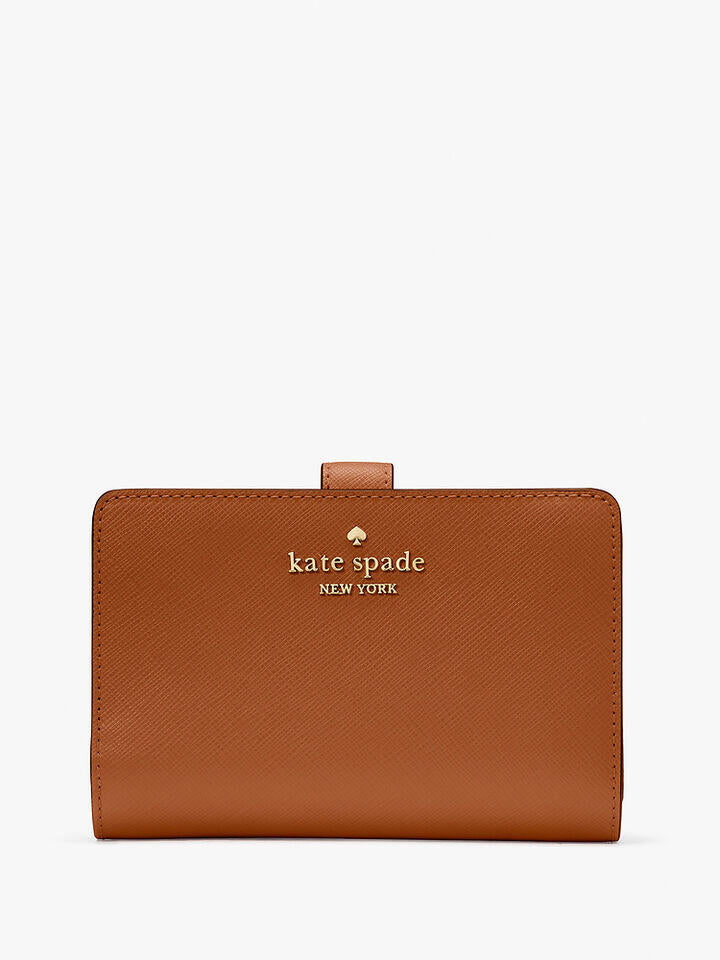 Kate Spade Au Madison Saffiano Leather Medium Compact Bifold Wallet