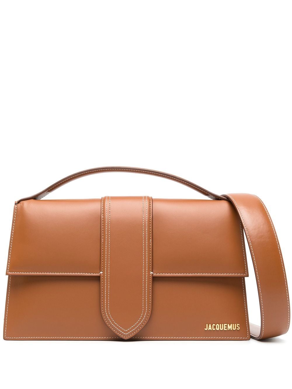 Jacquemus Women's Le Bambinou Leather Handbag in Leather Brown | Size UNI | 221BA014