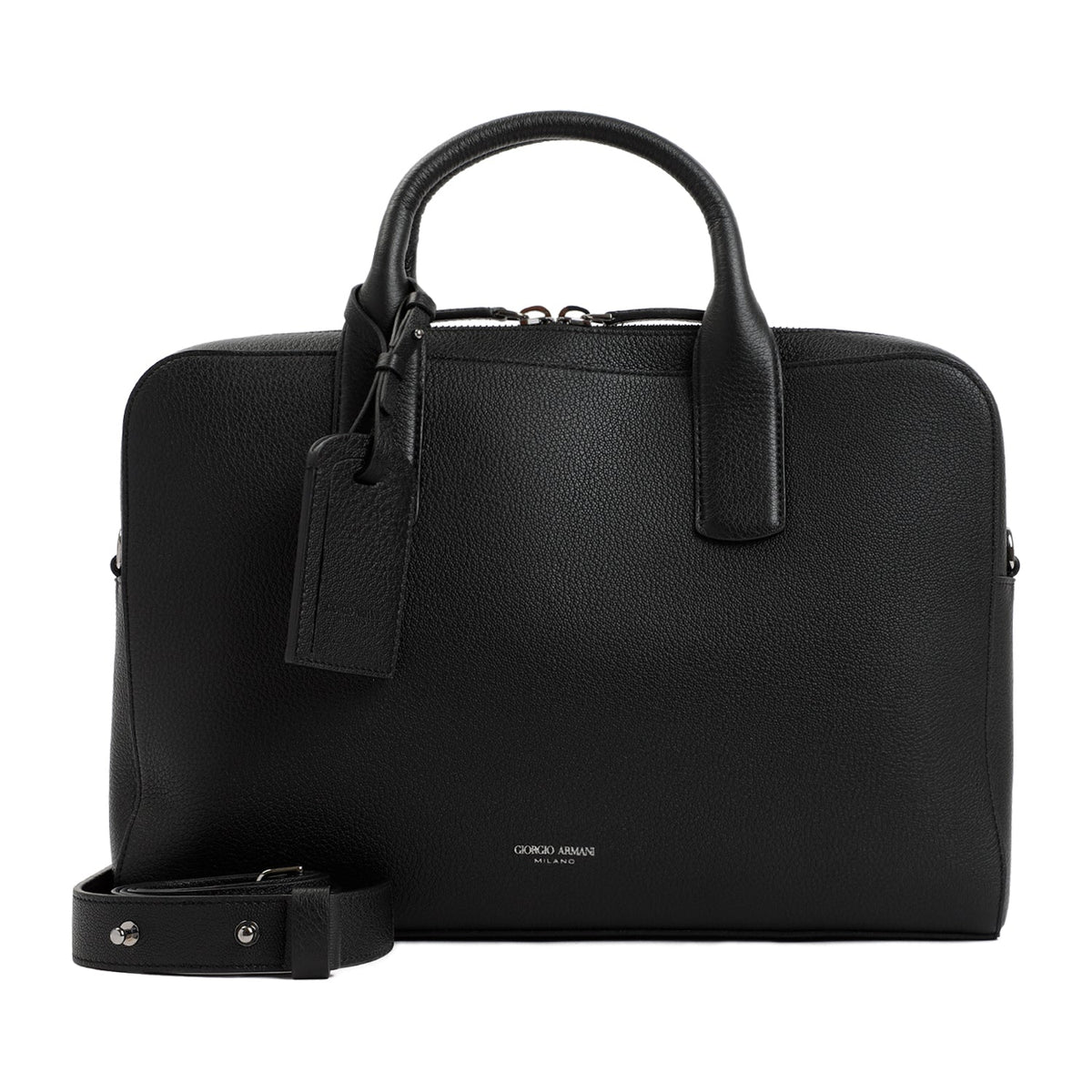 Giorgio Armani Men's Briefcase Bag in Black | Size UNICA | Y2P275YR56J