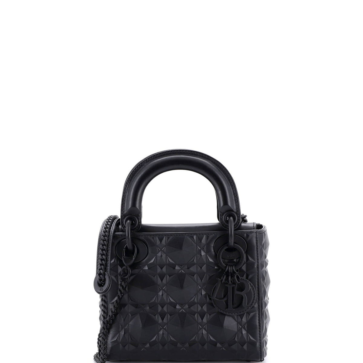 Christian Dior Lady Dior Bag Diamond Motif Cannage Calfskin Mini