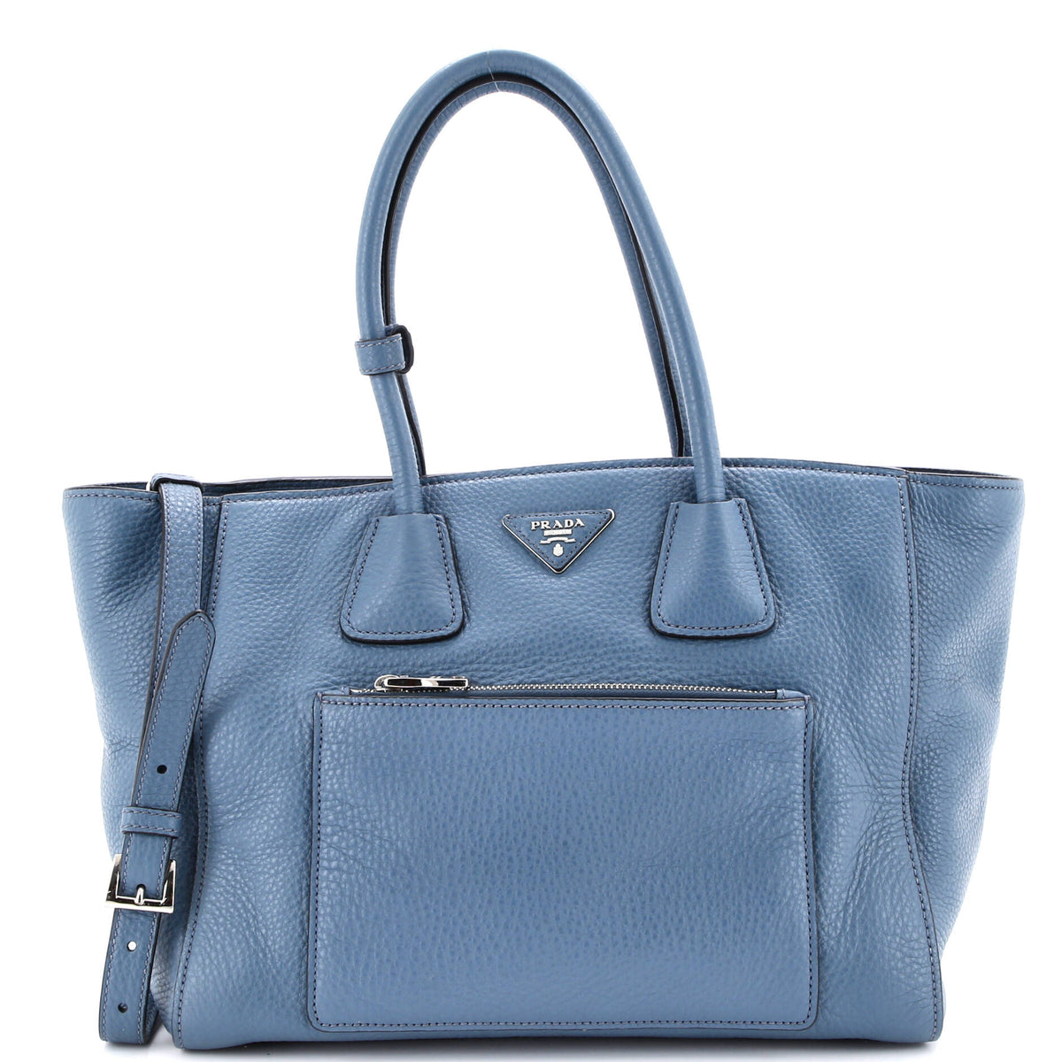 Prada PRADA Front Pocket Wing Convertible Tote Vitello Daino