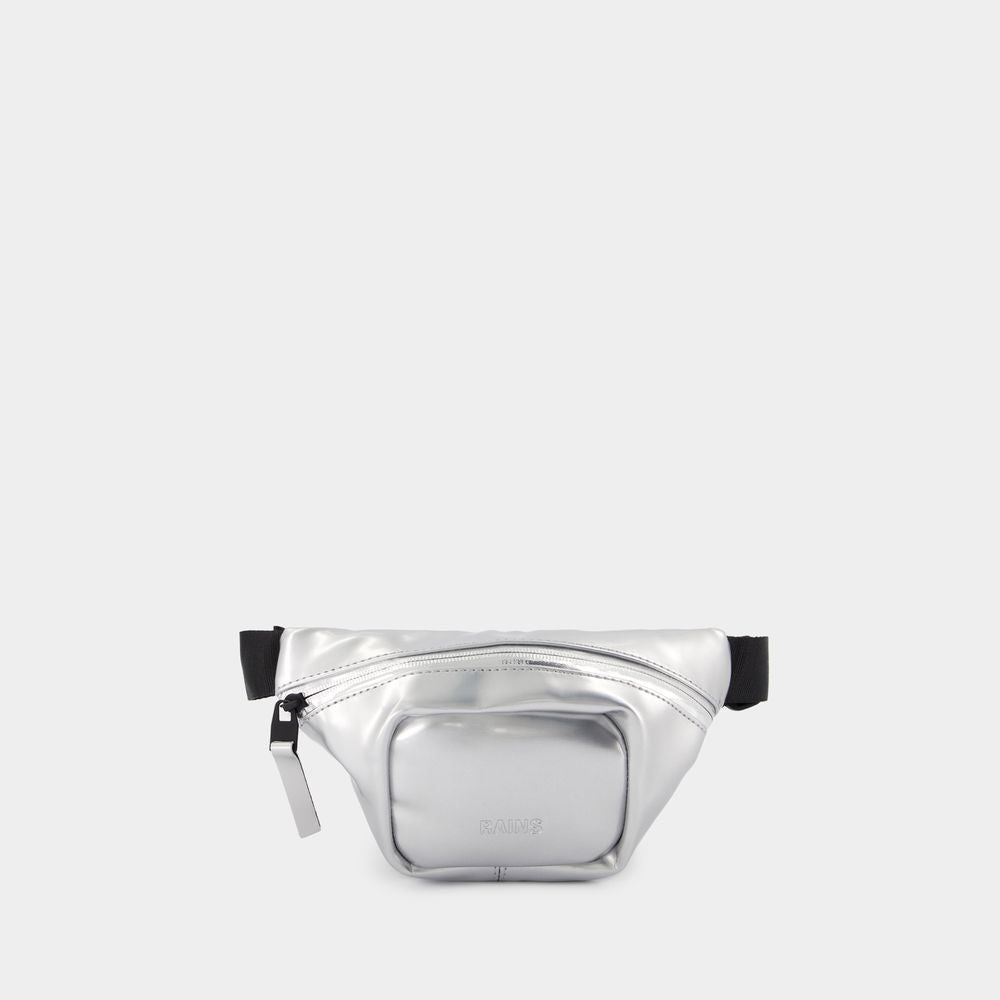 Rains Women's Bum Micro W3 Belt Bag in Silver | 14820