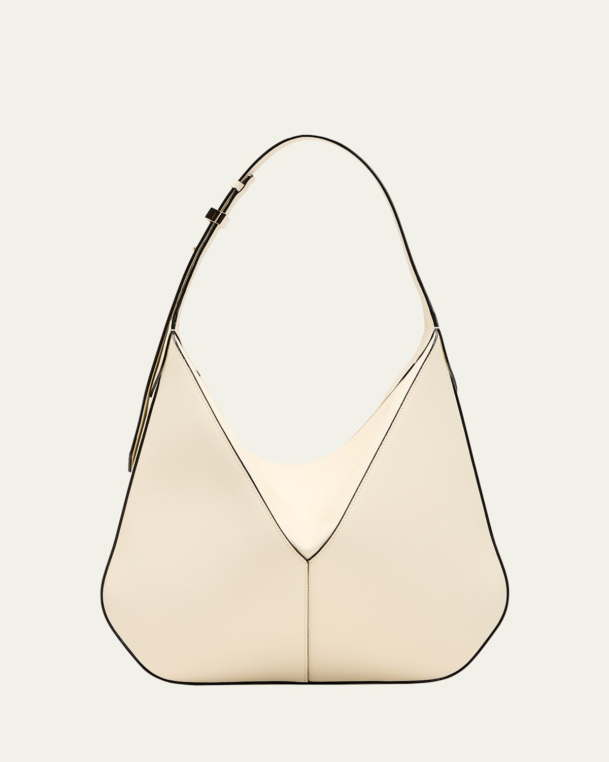 Valextra Vivi Small Calfskin Hobo Bag