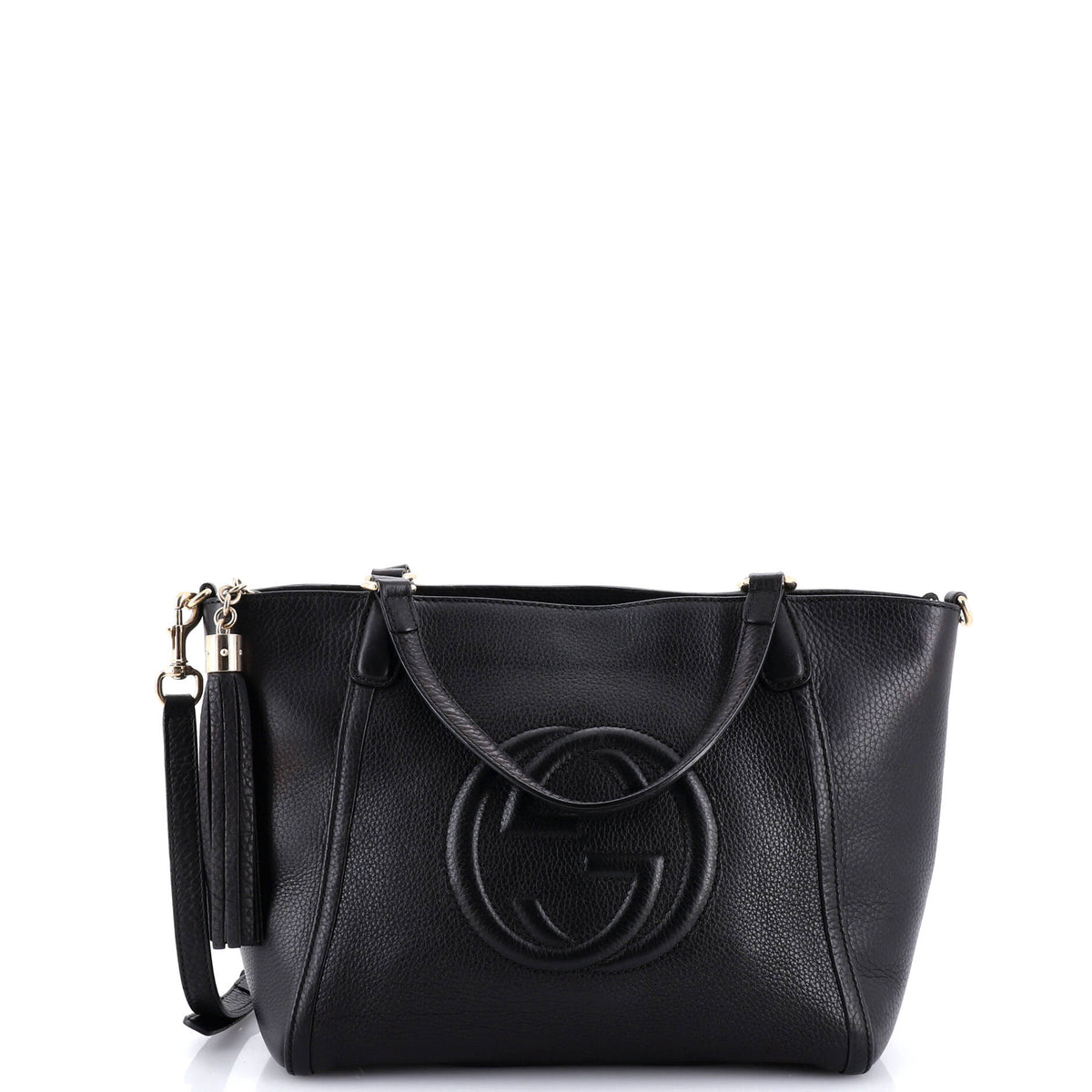 Gucci GUCCI Soho Convertible Top Handle Bag Leather Small
