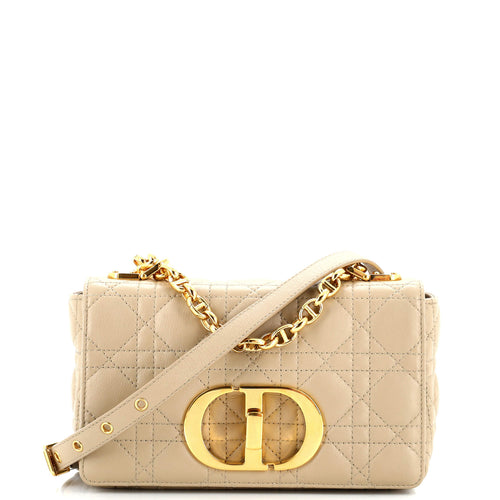 Caro Bag Padded Macrocannage Quilt Calfskin Small